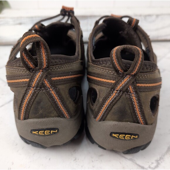 Keen Men’s Arroyo II Waterproof Brown Leather Hiking Sandals Size 9.5 Round Toe